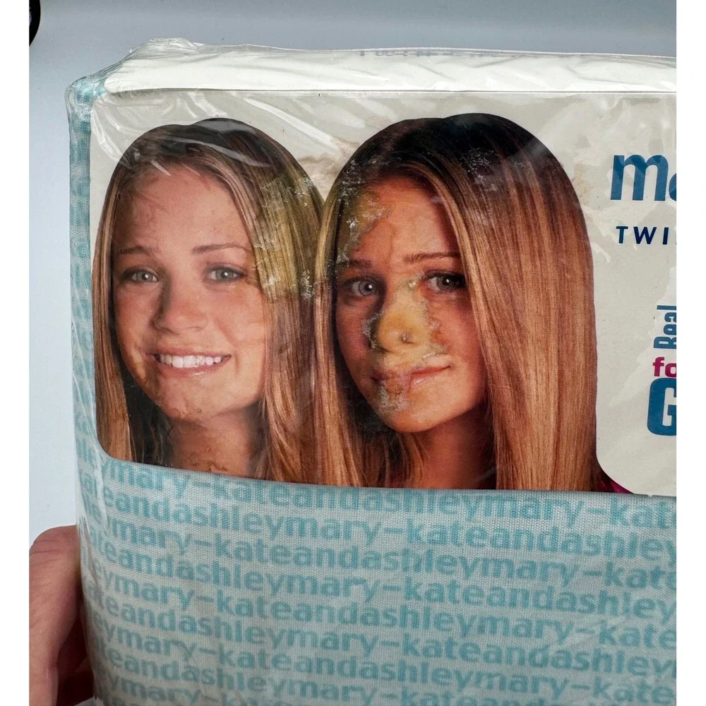 VTG 2002 Mary-Kate and Ashley Twin Sheet Set New Sealed Fashion for Real Girls